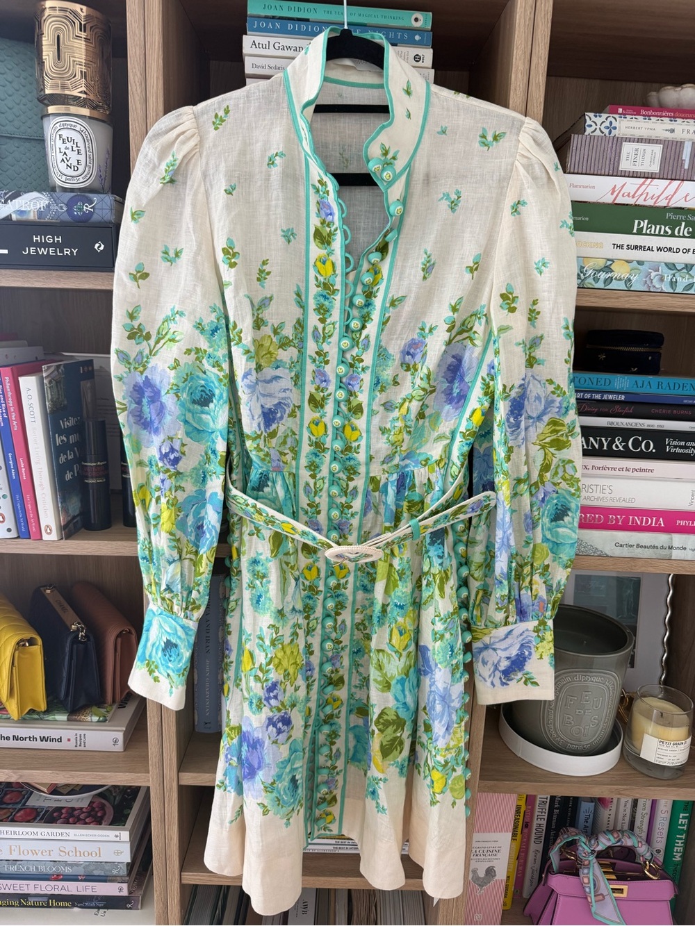 Zimmermann Raie Linen Mini Dress Sz 1 - Picture 3 of 3